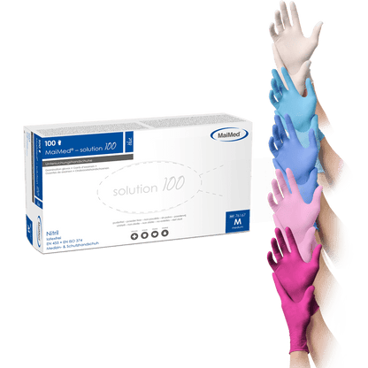 MaiMed® – Solution 100 Untersuchungshandschuhe, latexfrei (1 VE=10 Boxen a 100 Stück)